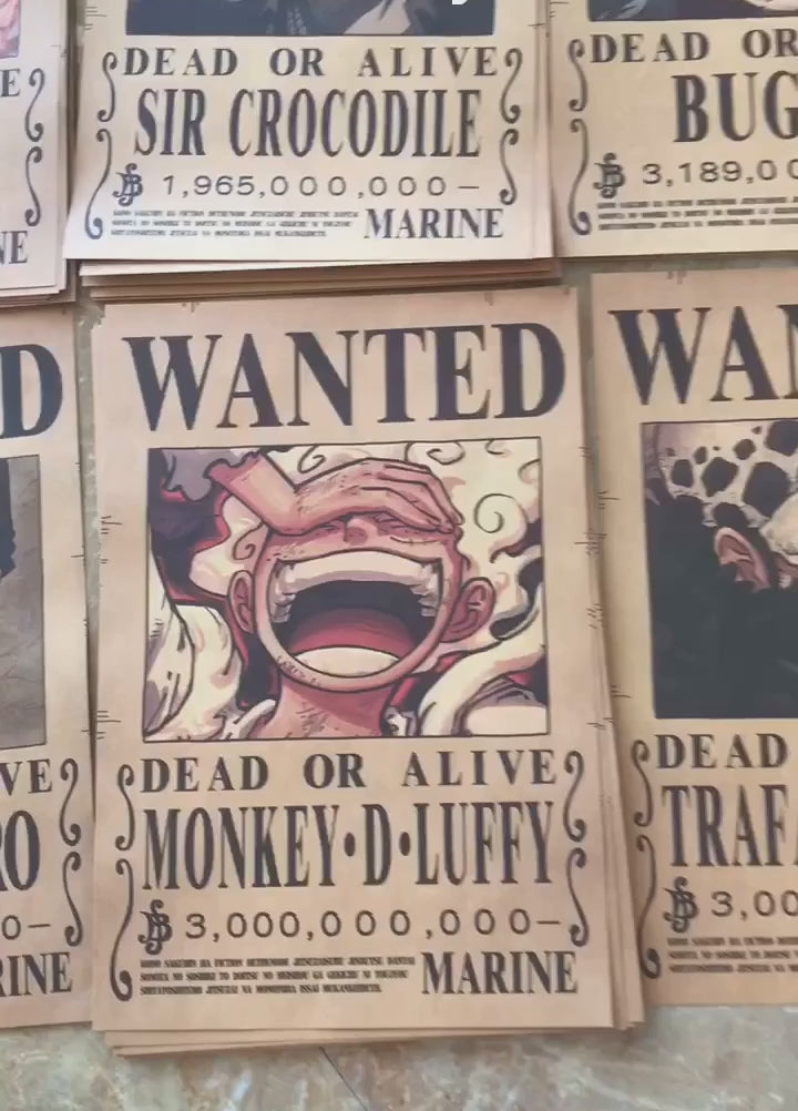 One Piece Bounty Wanted Posters