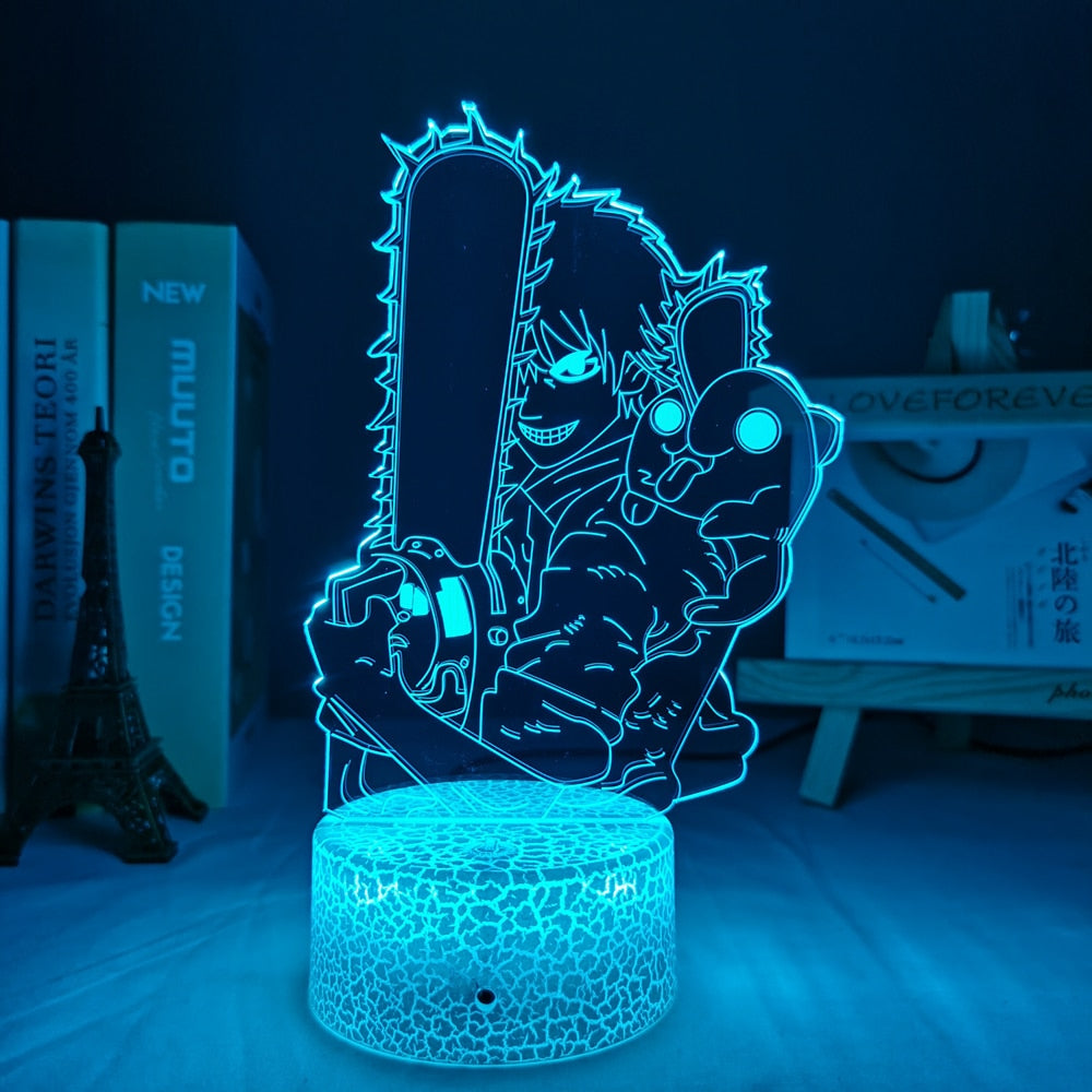 Chainsaw Man 3D LED Light