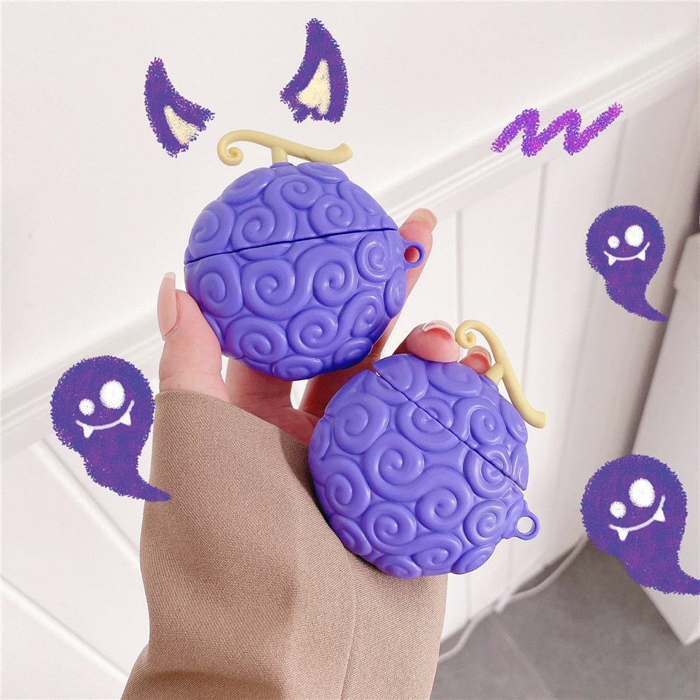 3D One Piece Devil Fruit Airpods Cases