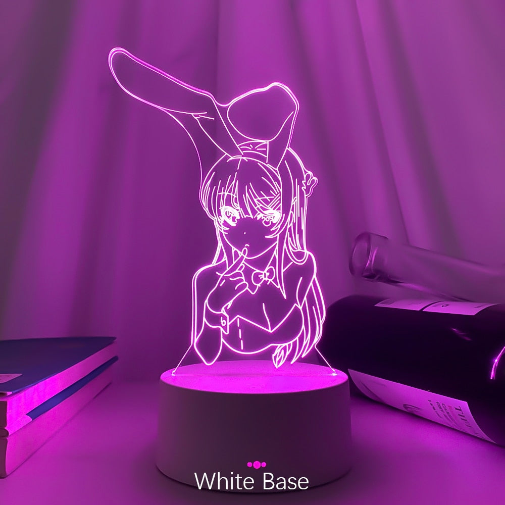 Bunny Girl Senpai 3D LED Light