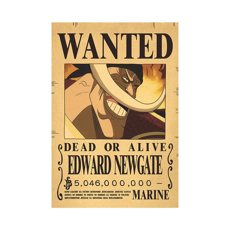 One Piece Bounty Wanted Posters