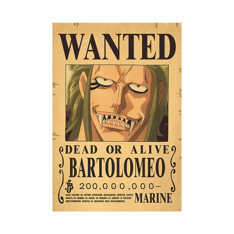 One Piece Bounty Wanted Posters