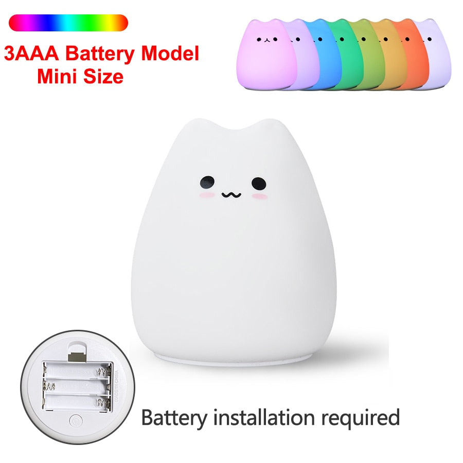 Kawaii Cat LED Nightlight