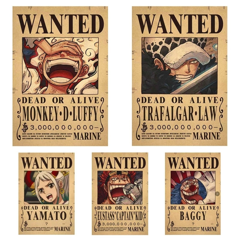 One Piece Bounty Wanted Posters