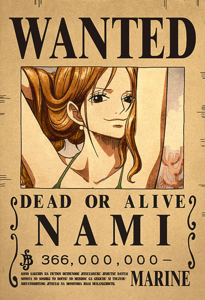 One Piece Bounty Wanted Posters