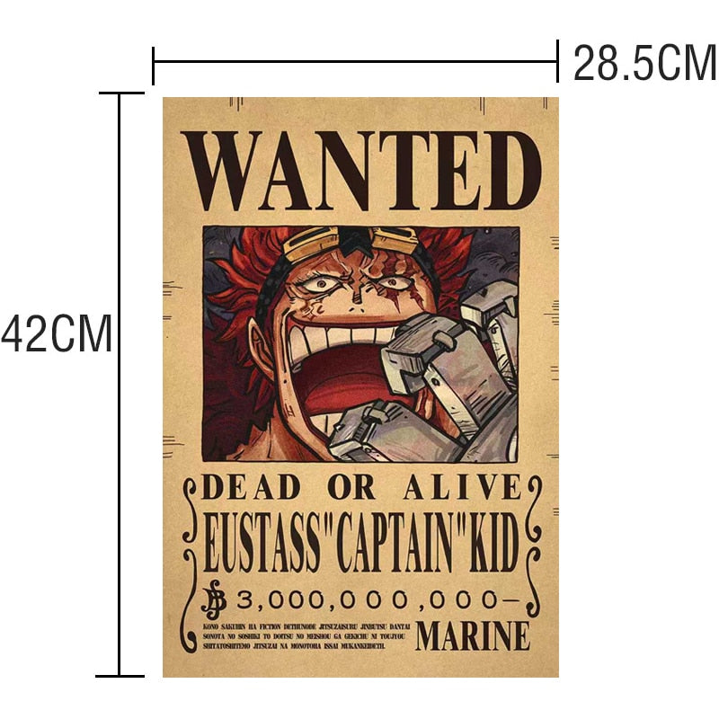 One Piece Bounty Wanted Posters