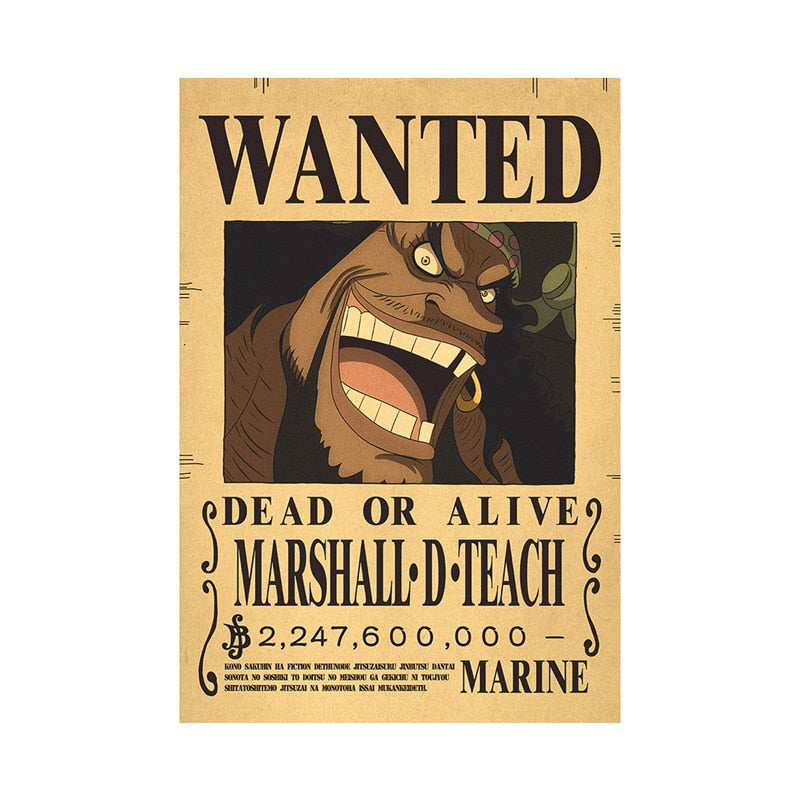 One Piece Bounty Wanted Posters