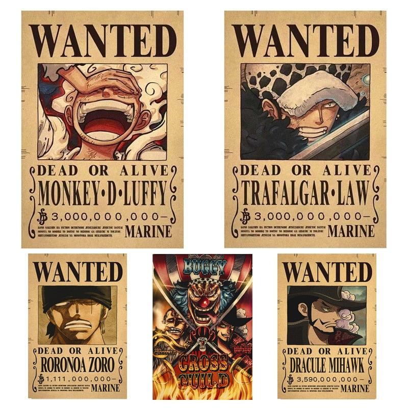 One Piece Bounty Wanted Posters