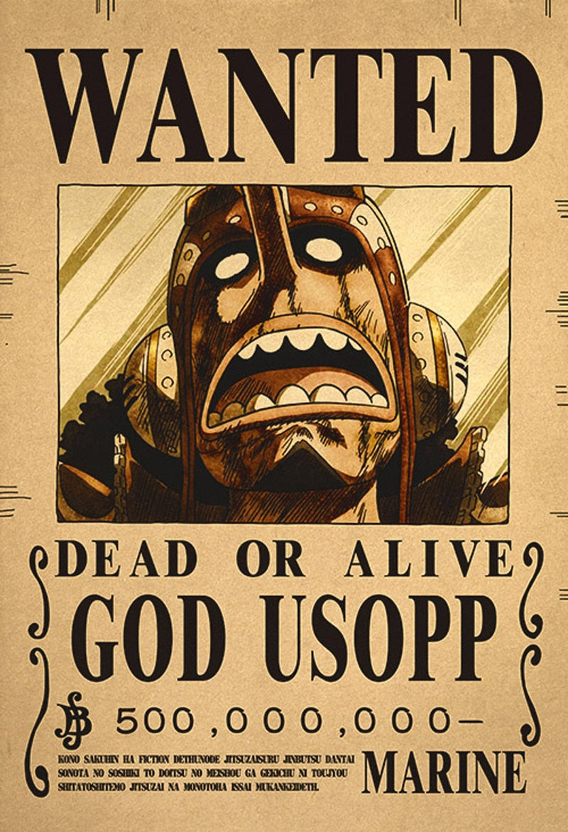 One Piece Bounty Wanted Posters