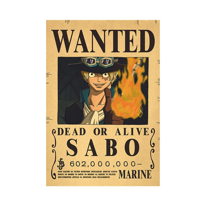 One Piece Bounty Wanted Posters